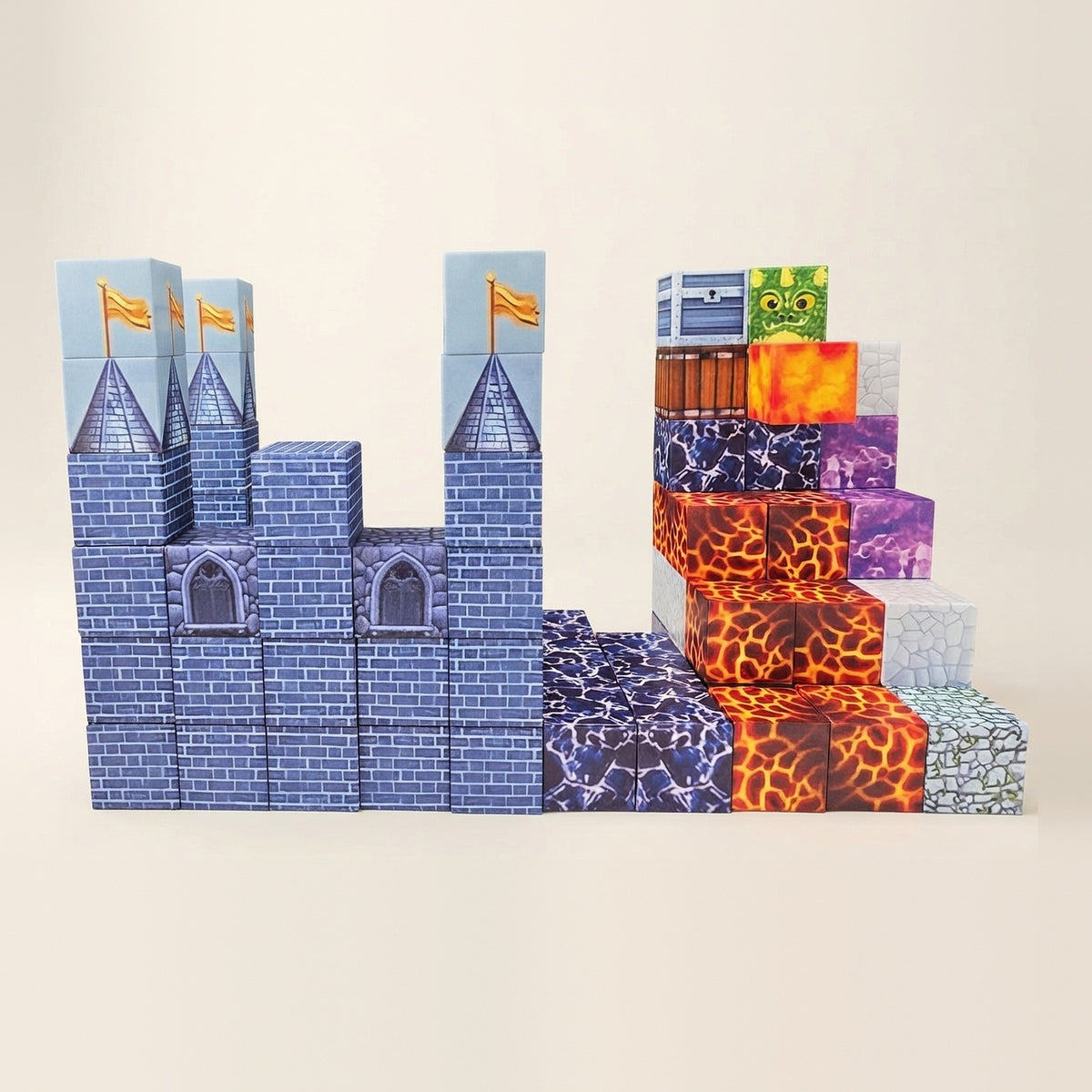 Magnetic Blocks Gift Set for Kids – Gift Wrapped Castle Cubes | Moonlit Castle