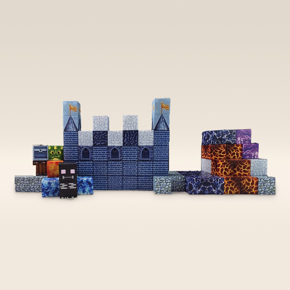 Magnetic Blocks for Kids – Castle Scene Building Cubes | Moonlit Castle