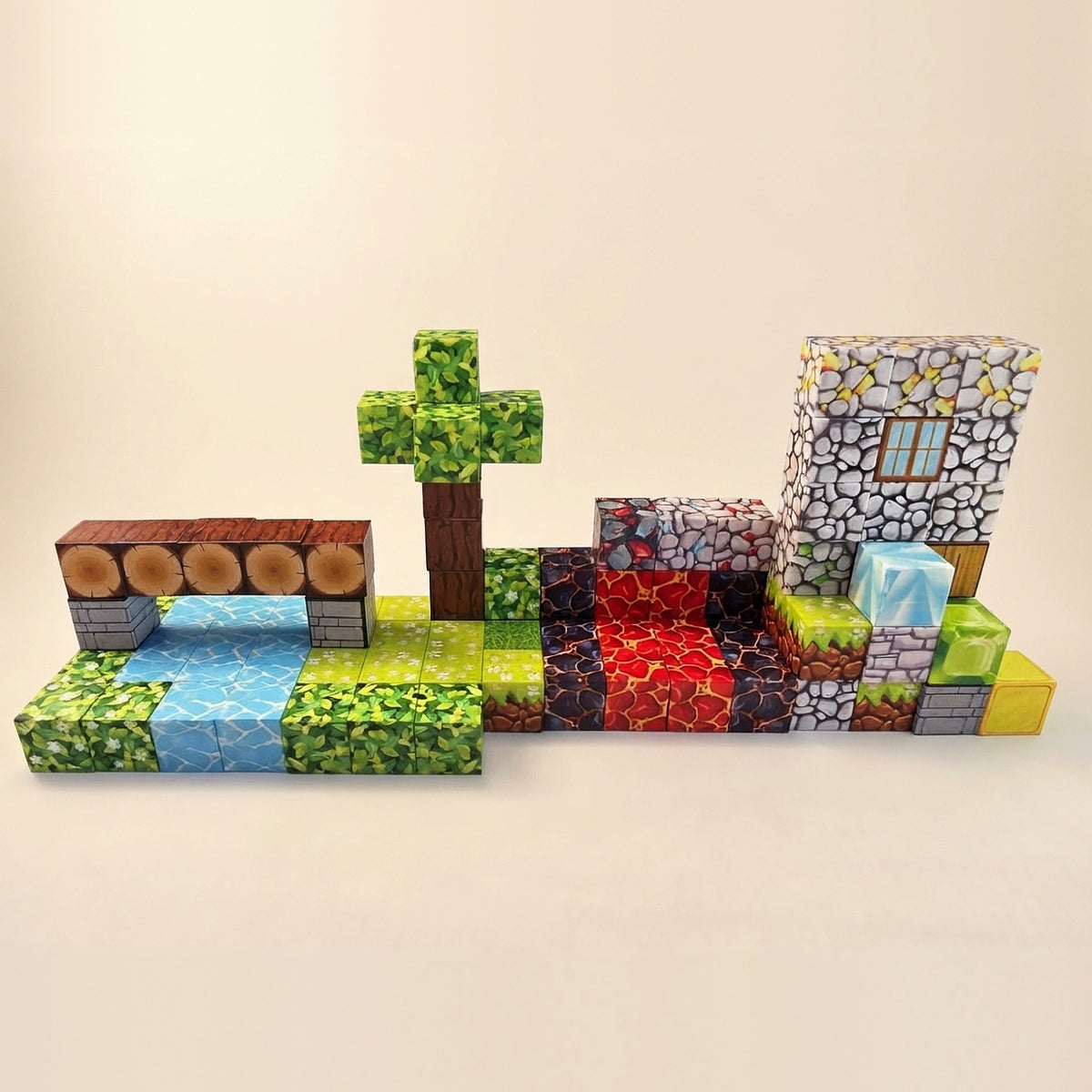 Magnetic Building Blocks Gift Set – Gift Wrapped Treehouse Cubes | Ember Treetop