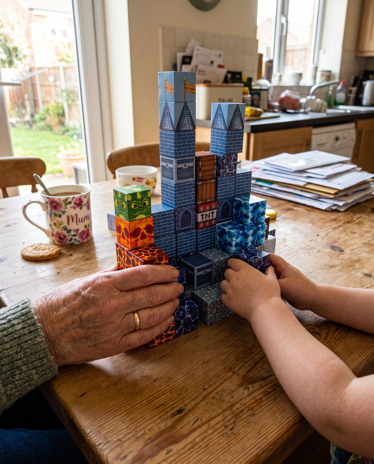 Magnetic Blocks Gift Set for Kids – Gift Wrapped Castle Cubes | Moonlit Castle
