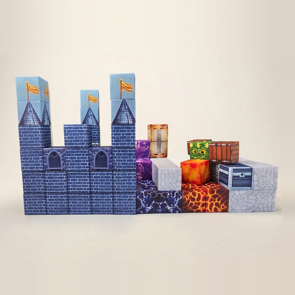 Magnetic Blocks for Kids – Castle Scene Building Cubes | Moonlit Castle