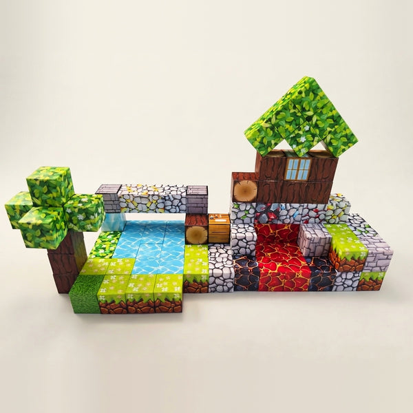 Magnetic Building Blocks – Treehouse Scene Cubes | Ember Treetop